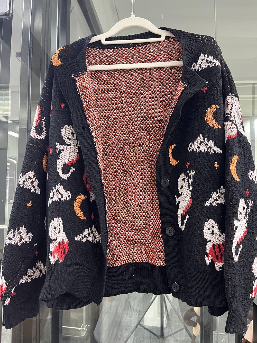 Halloween Strickjacke