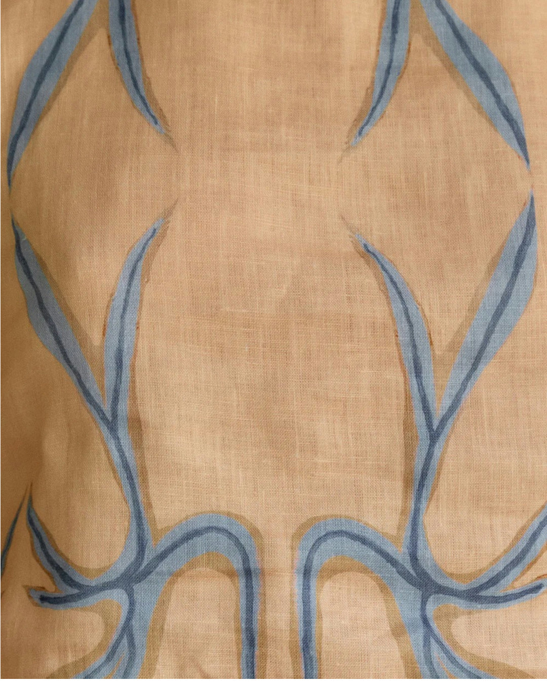 Druck Leinen Maxikleid