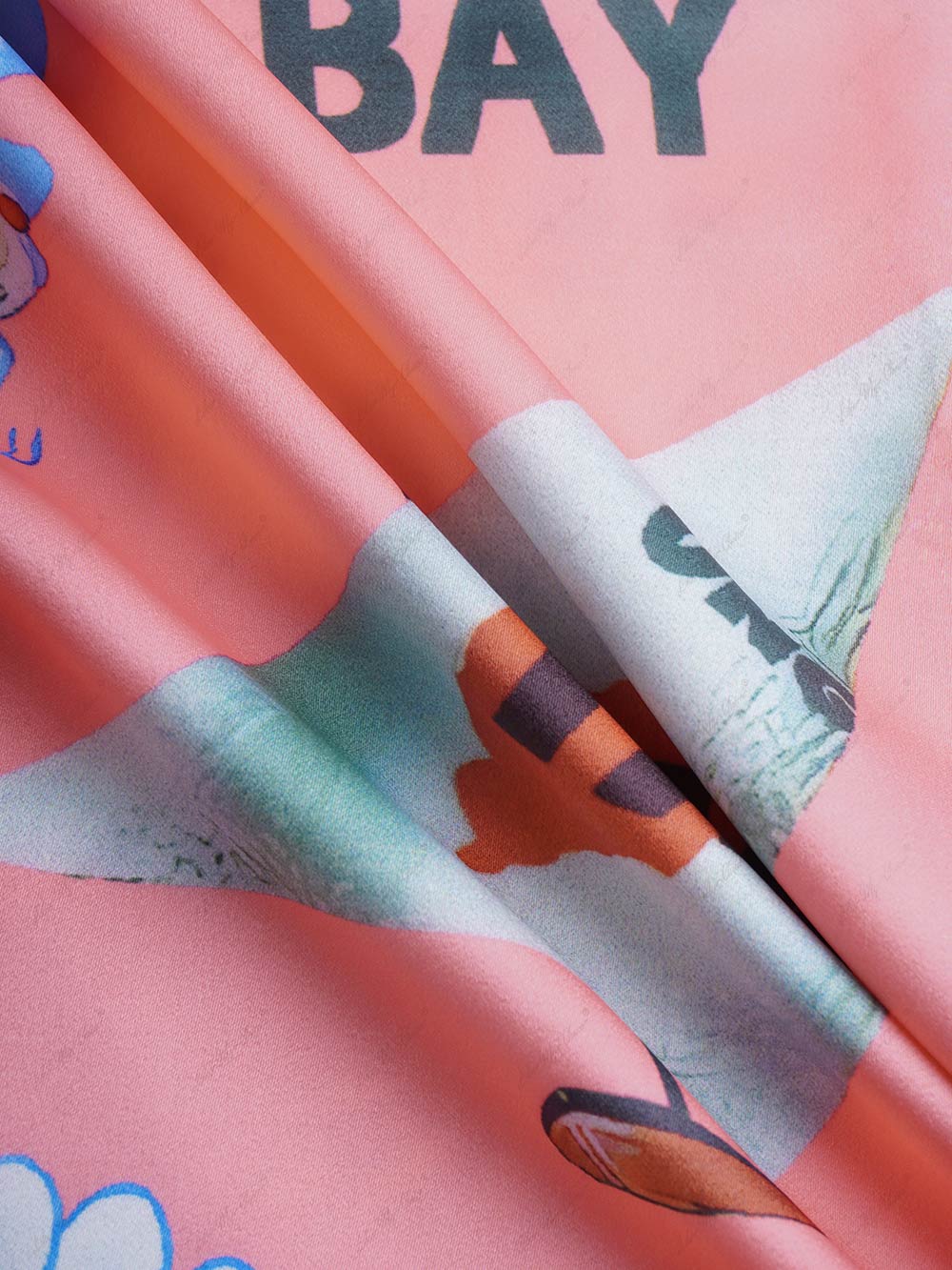 Bedrucktes zweiteiliges Set im Sunny Beach-Sommerstil – Oberteil