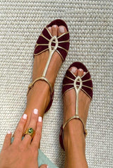Burgundy and Gold