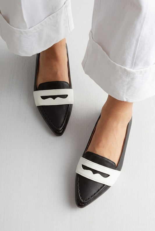 Pointed Toe Penny Loafer Flat Casual Shoes [Pre Order]