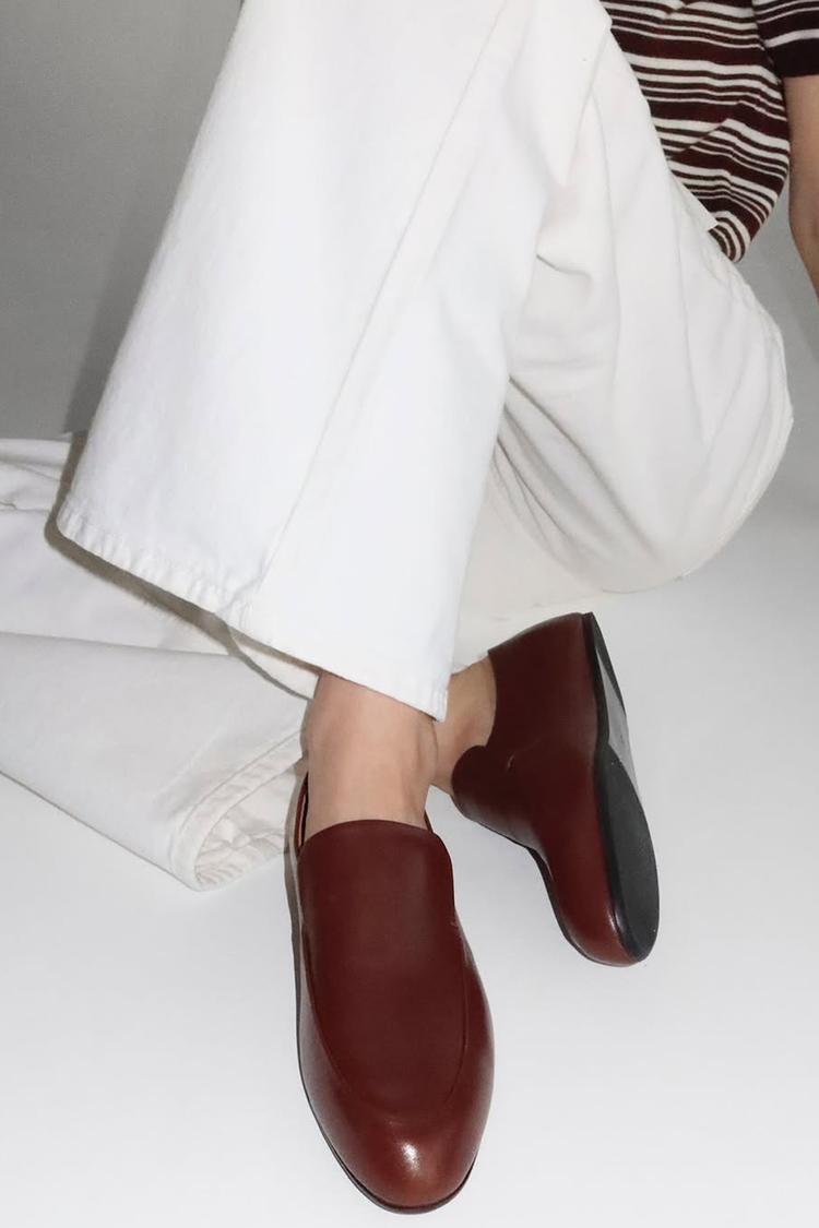 Rundspitze Einfarbige Slip-On Freizeit Braun Loafers [Vorbestellung]