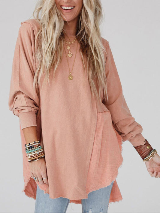 Relaxed Patchwork Oversized Shirt