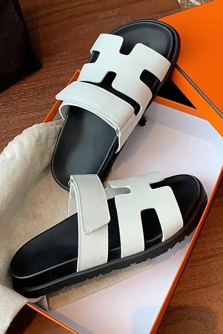 Pantofole semplici con plateau e suola morbida Stick Out Magic Cut Closure