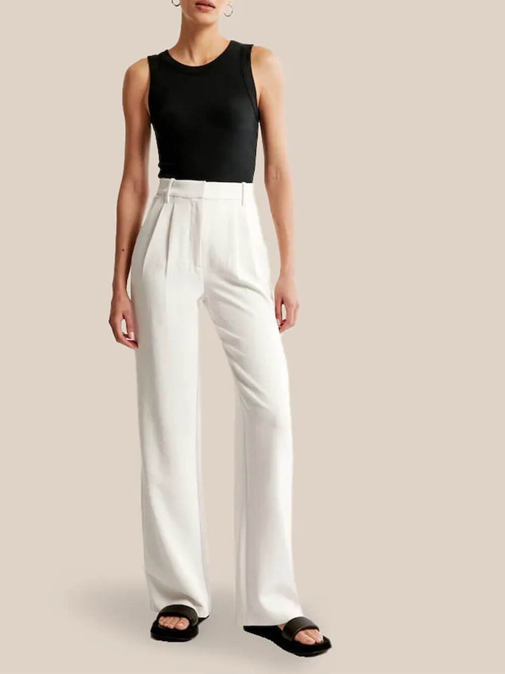 Wide Leg Tailored Pants