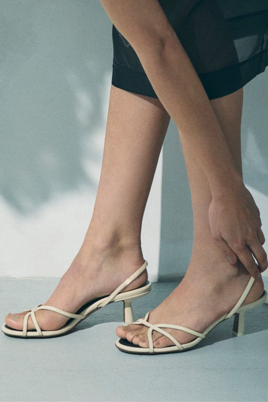 Riemchen Slingback Sandalen mit niedrigem Absatz für den Sommer [Vorbestellung]