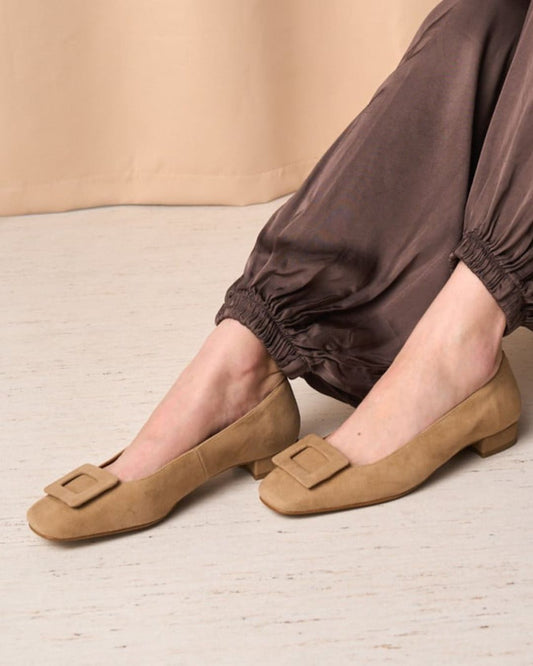 Ballerine con punta quadrata semplice [Pre-ordine] 