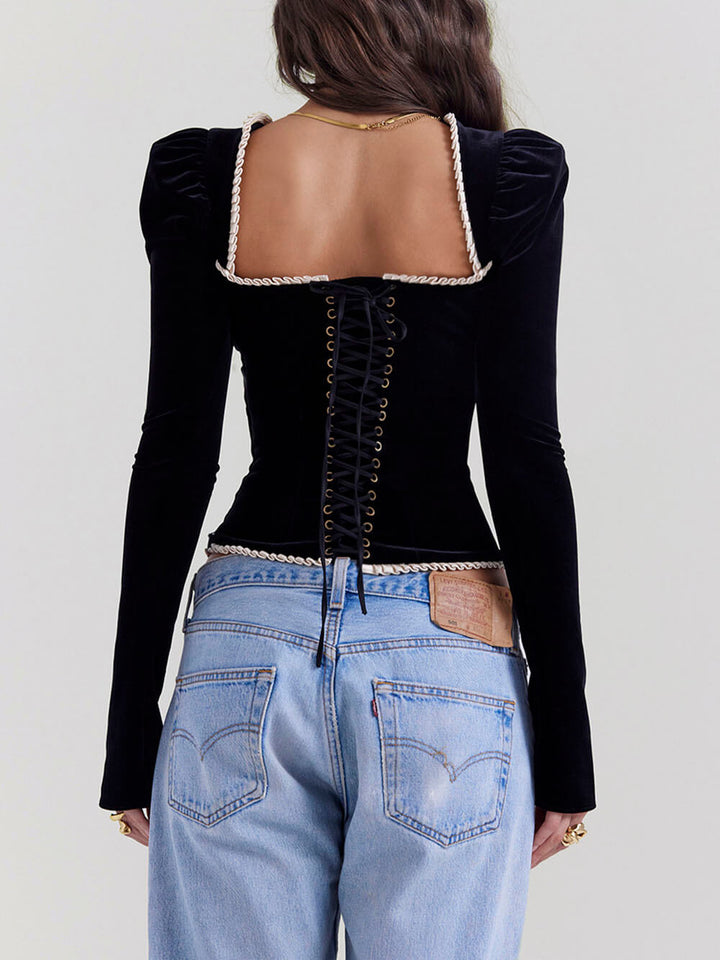 Black Velvet Corset