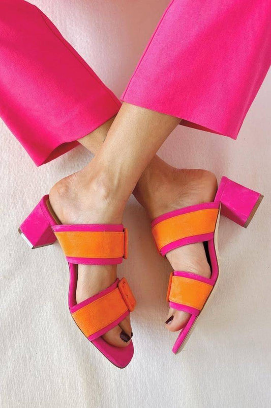 Riemchen Offene Zehen Mule Sandaletten Absätze [Vorbestellung]