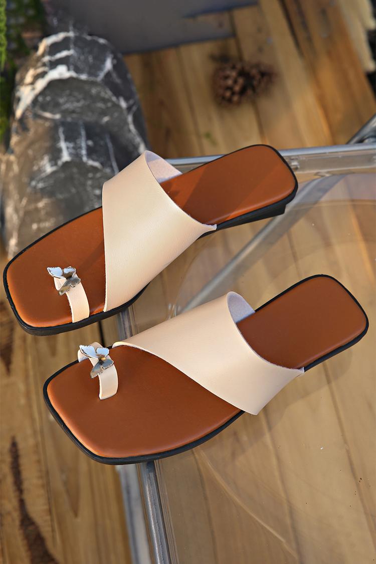 Metalowy motyl dekoracyjny jednokolorowy pierścionek na palec luźne kapcie