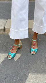 Teal Snakeskin