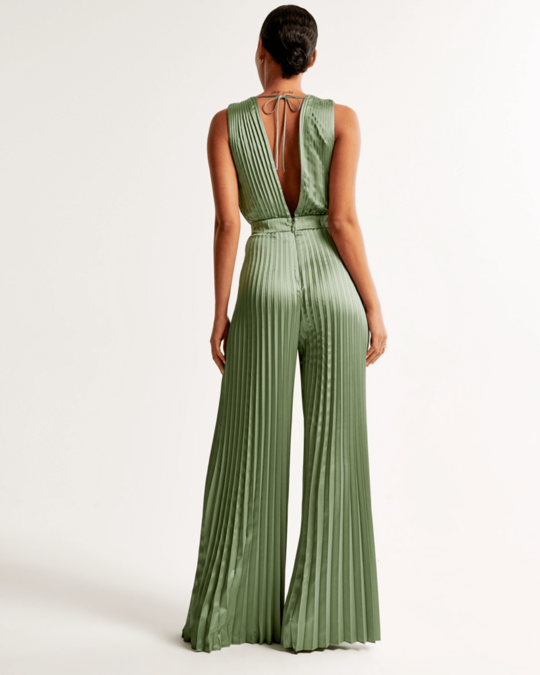 Sleeveless  Pleated Jumpsuit