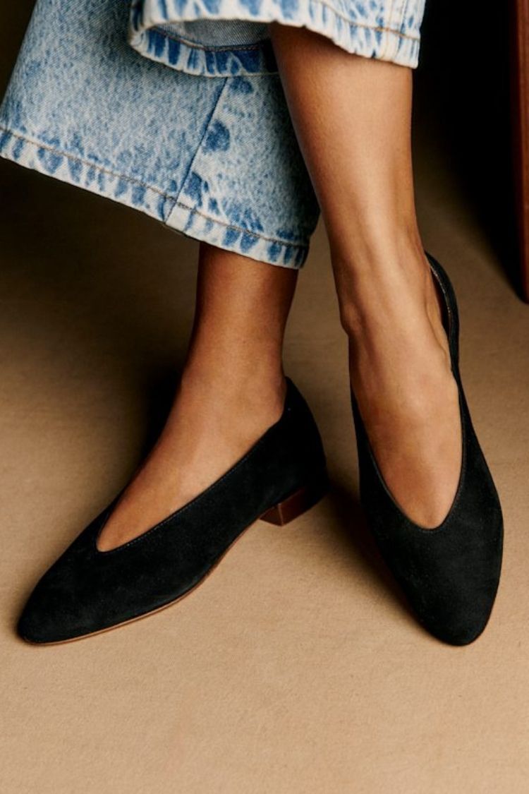 Ballerine con punta a mandorla finta e taglio basso [Pre-ordine]