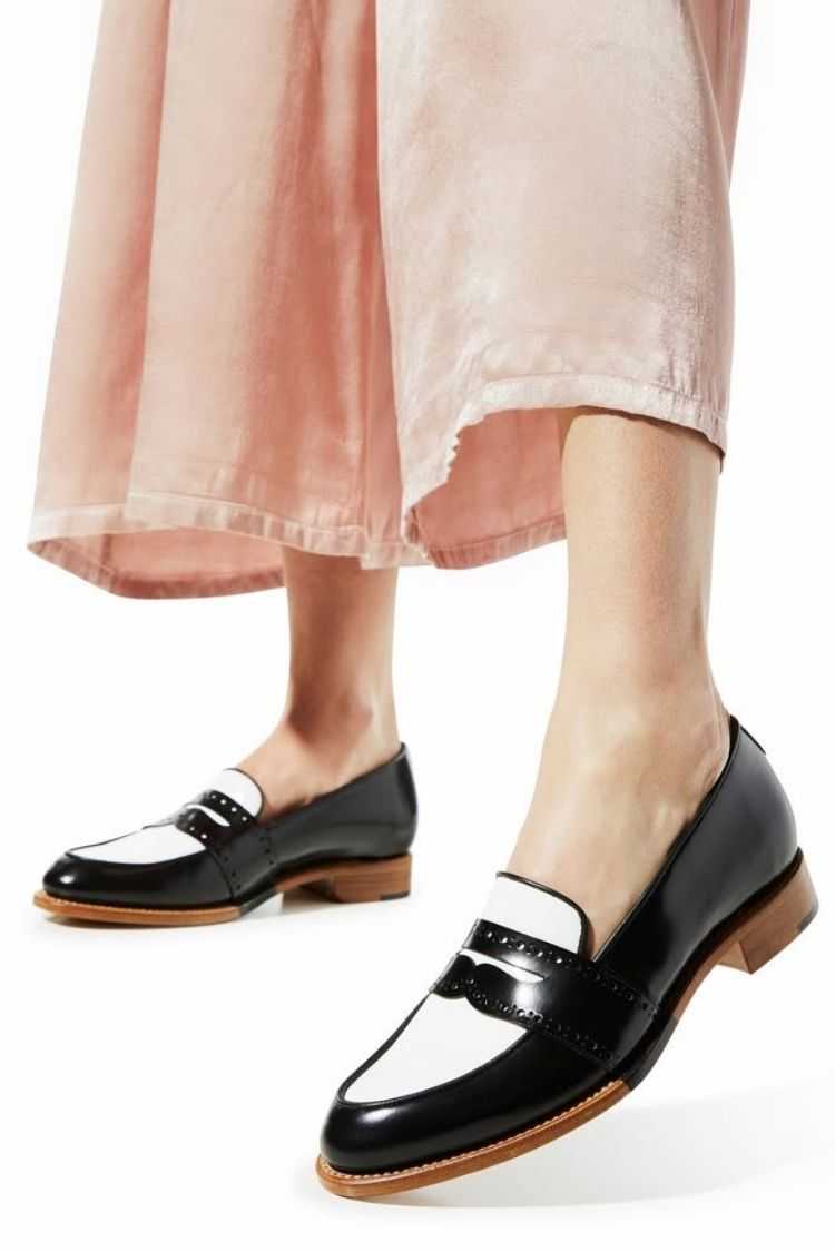 Mocassini Penny Loafer in pelle color block [Pre-ordine] 