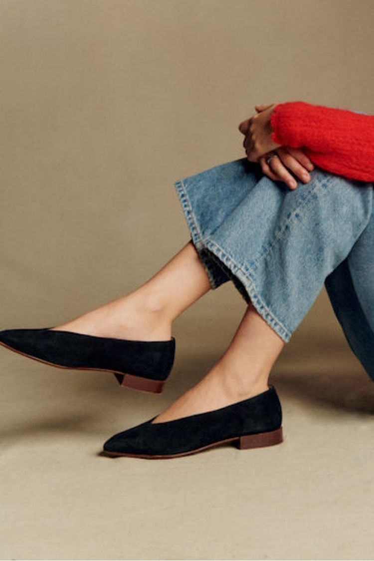 Ballerine con punta a mandorla finta e taglio basso [Pre-ordine]