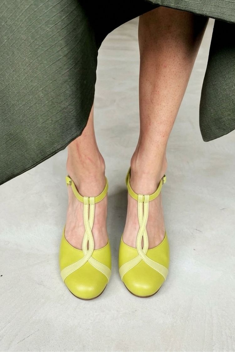 T-Strap Block Heel Pumps [Pre Order]