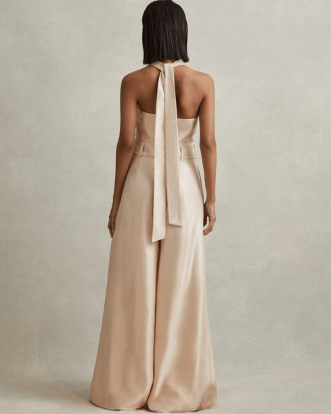 Viscose Linen Wide Leg Jumpsuit