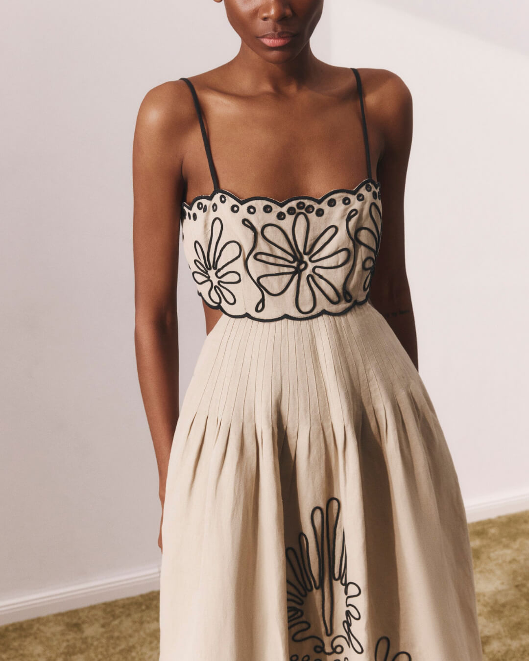 Strapless Midi Dress