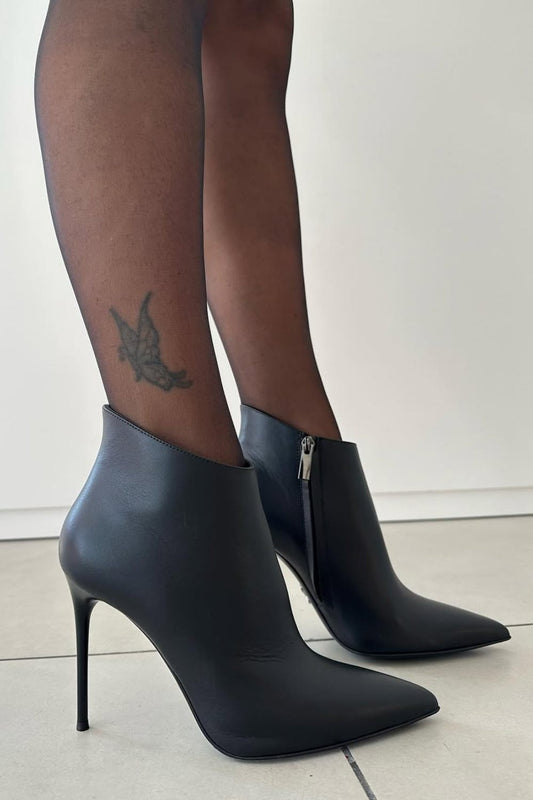 Spitz zulaufende Stiletto-Stiefeletten mit Reißverschluss [Vorbestellung]