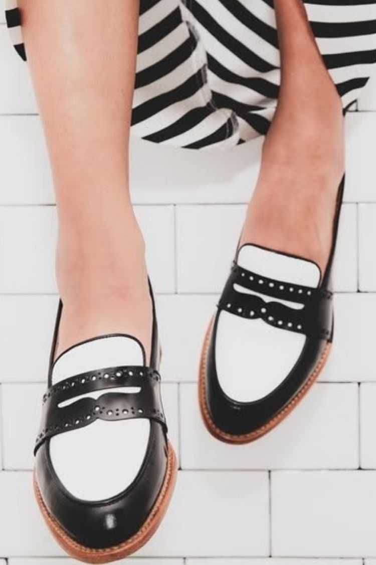 Mocassini Penny Loafer in pelle color block [Pre-ordine] 