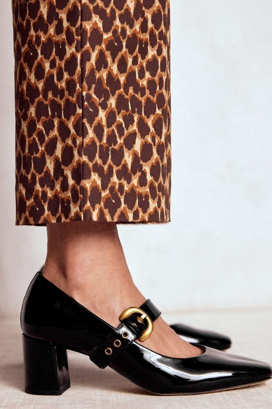 Mary Jane Pumps mit runder Spitze und Blockabsatz [Vorbestellung]