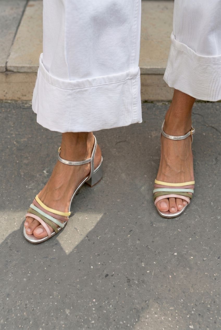 Multistrap Open Toe Ankle Strap Block Sandals [Pre Order]