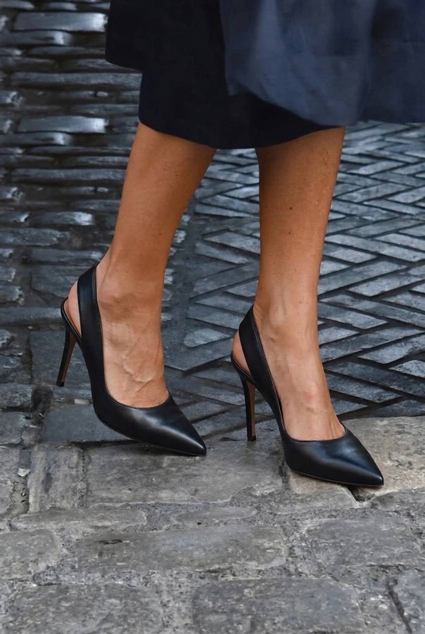 Pointed Toe Slingback Stiletto High Heel Pumps [Pre Order]