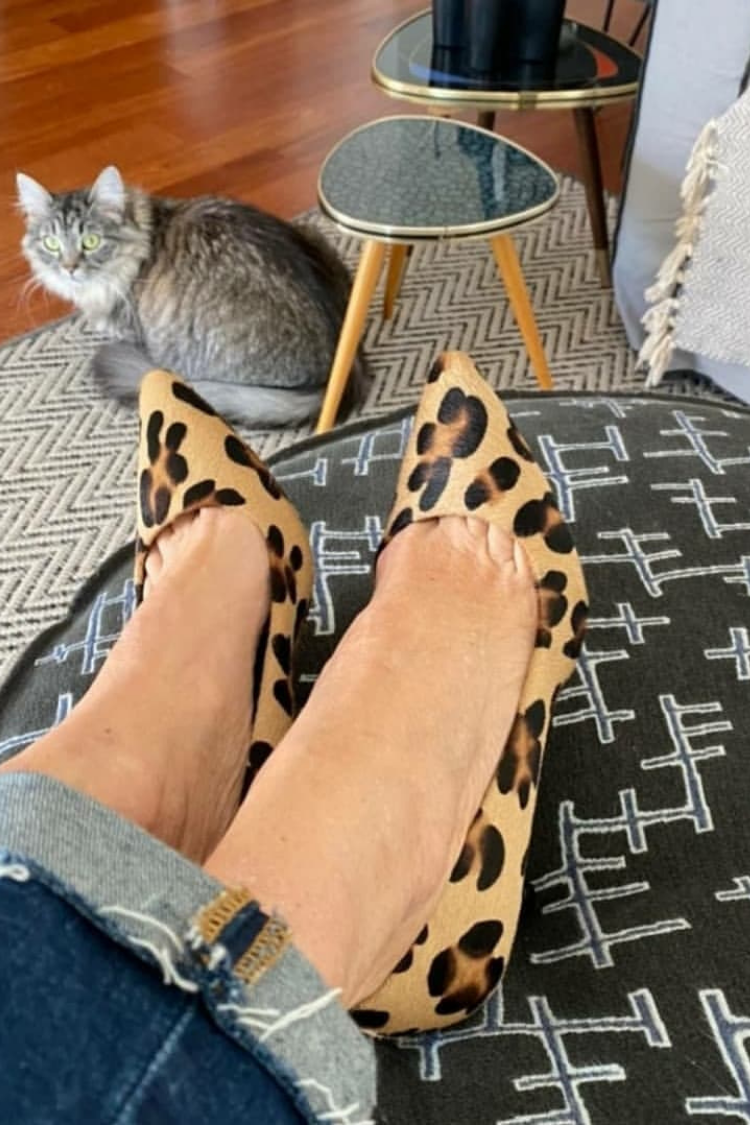 Leopard Print Faux Suede Pointy Kitten Heels [Pre Order]