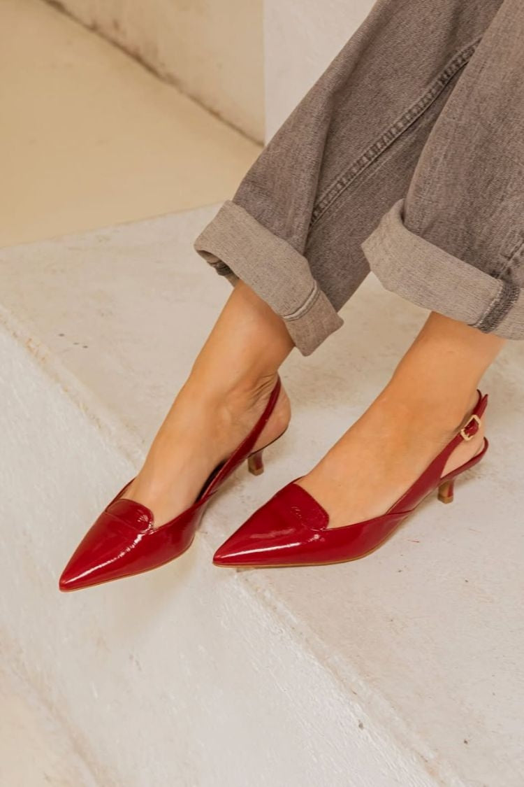 Eleganti e versatili sandali con tacco a spillo e cinturino posteriore in tinta unita [Pre-ordine] 