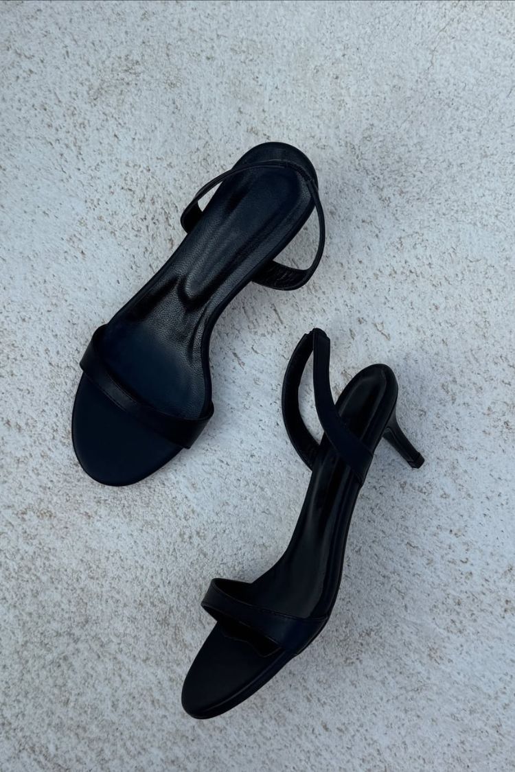 Minimalist Versatile Round Toe Slingback Kitten Heels [Pre Order]