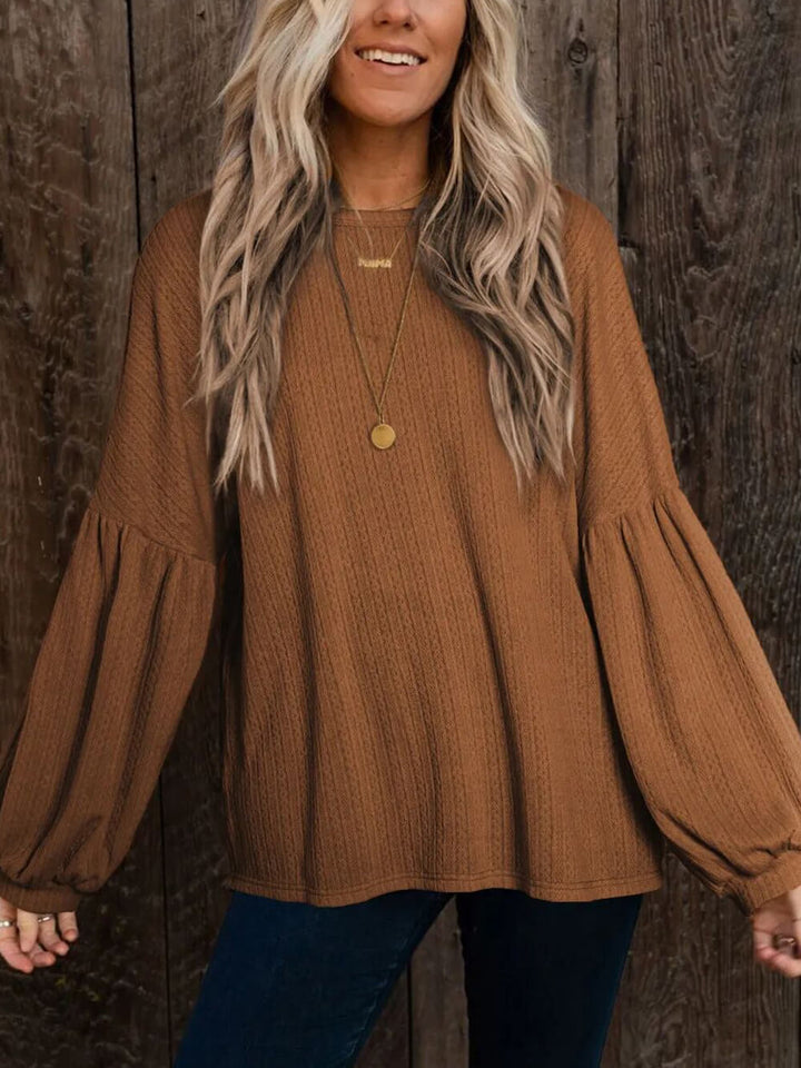 Pullover Round Neck Loose Fit Sweatshirt