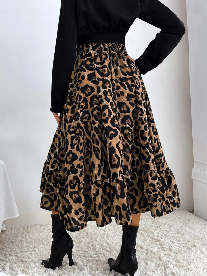 Sexy Leopard Print High Waist Skirt