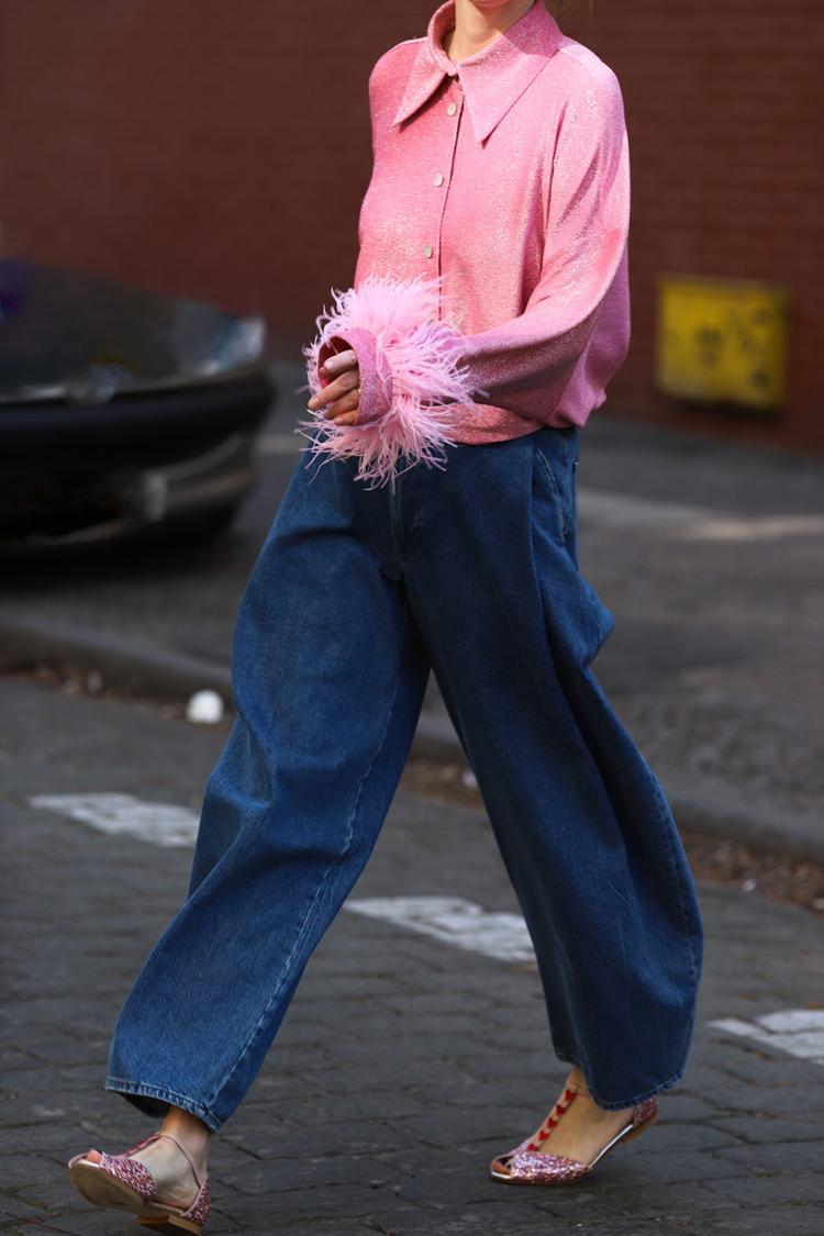 Heart Decor T-Strap Buckle Glitter Peep Toe Pink Sandals [Pre Order]