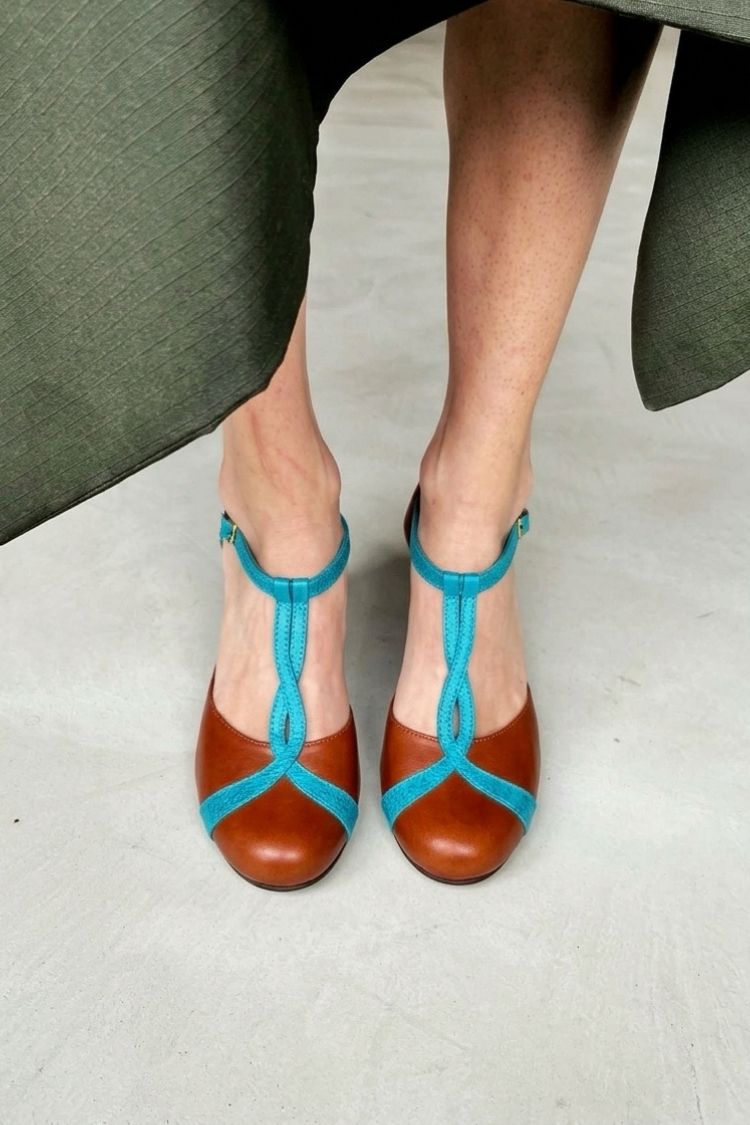 T-Strap Block Heel Pumps [Pre Order]