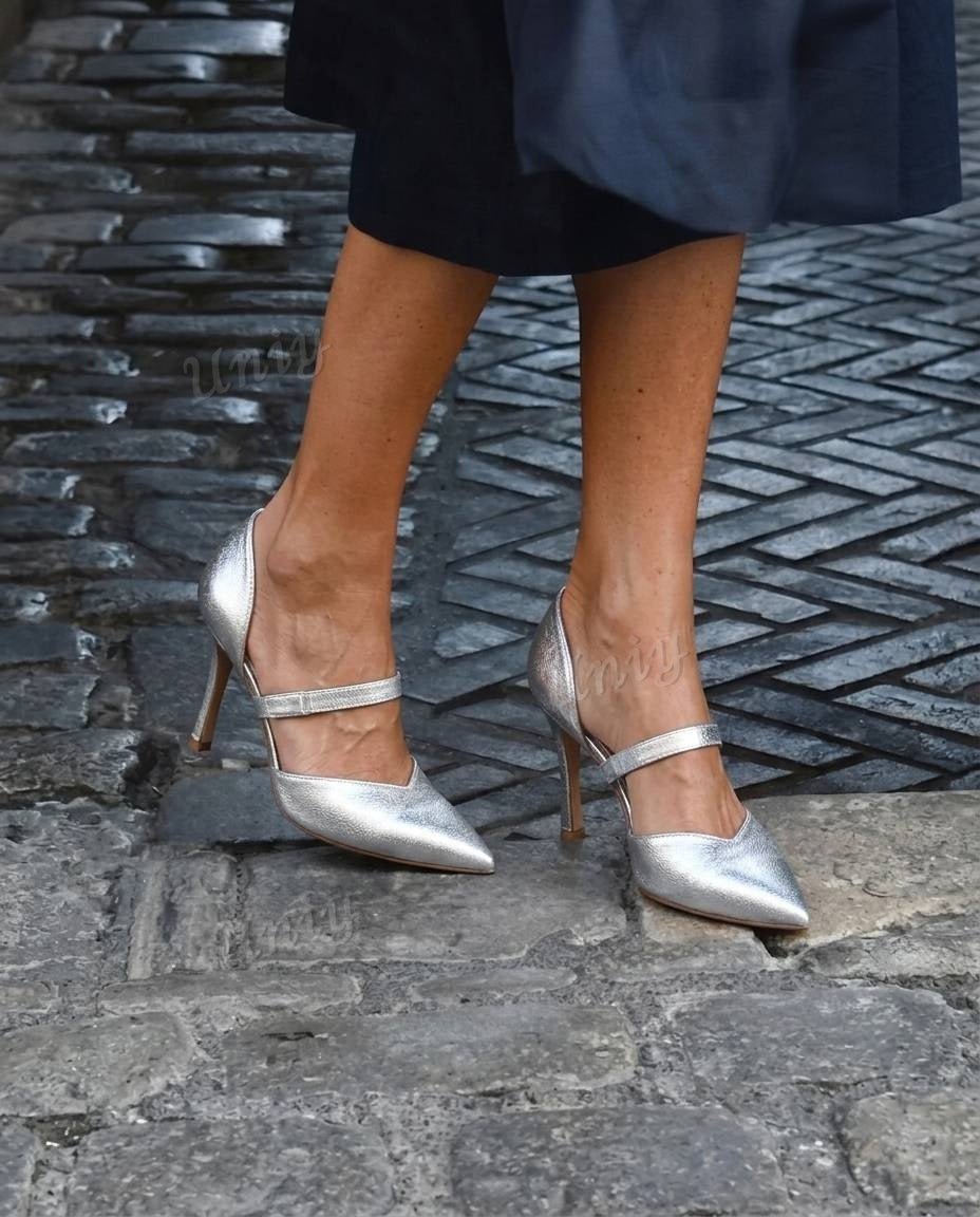 D'Orsay Pointed Toe Instep Strap Stiletto Pumps [Pre Order]