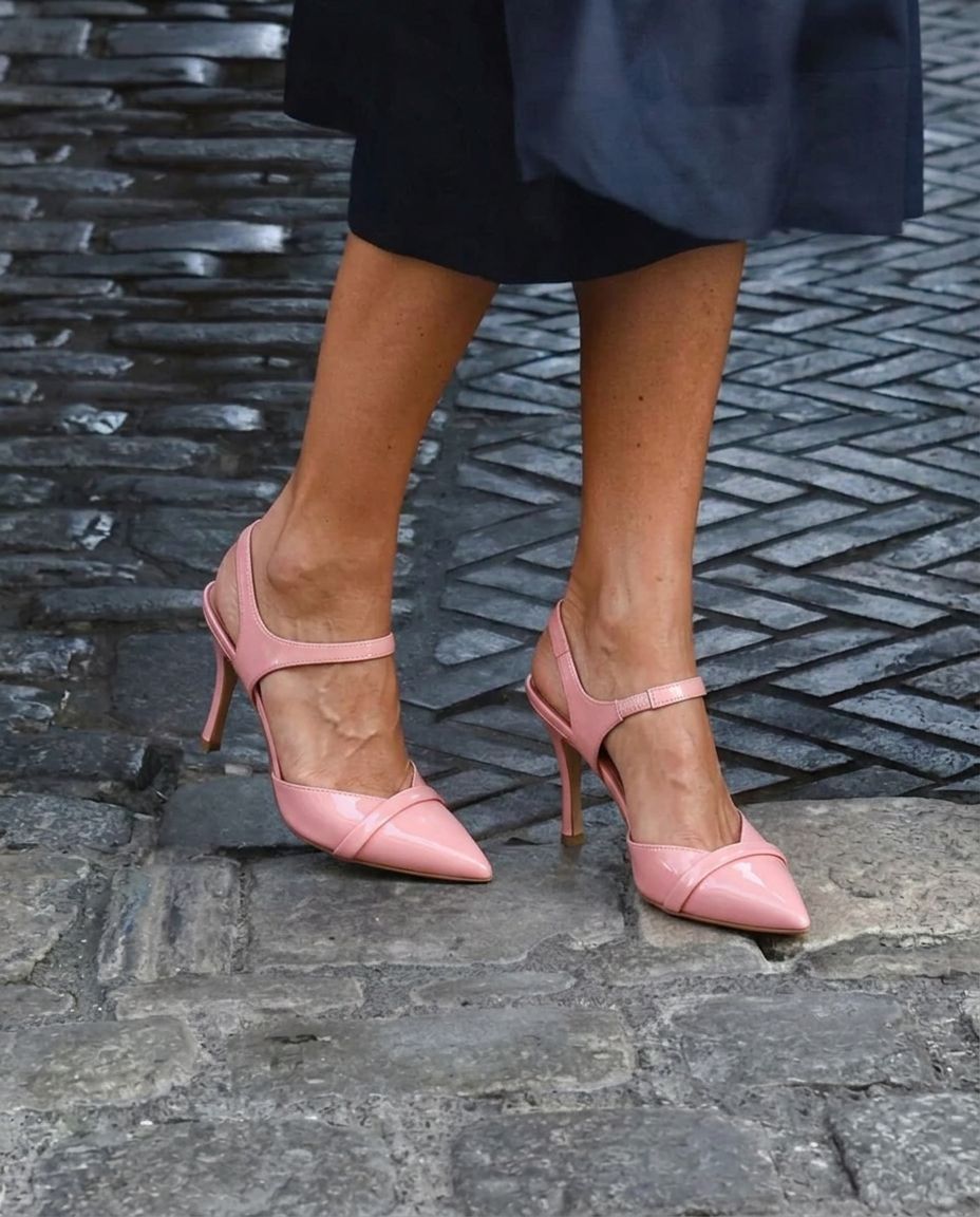 Patent Crisscross PointedToe Slingback Stiletto Pumps [Pre Order]