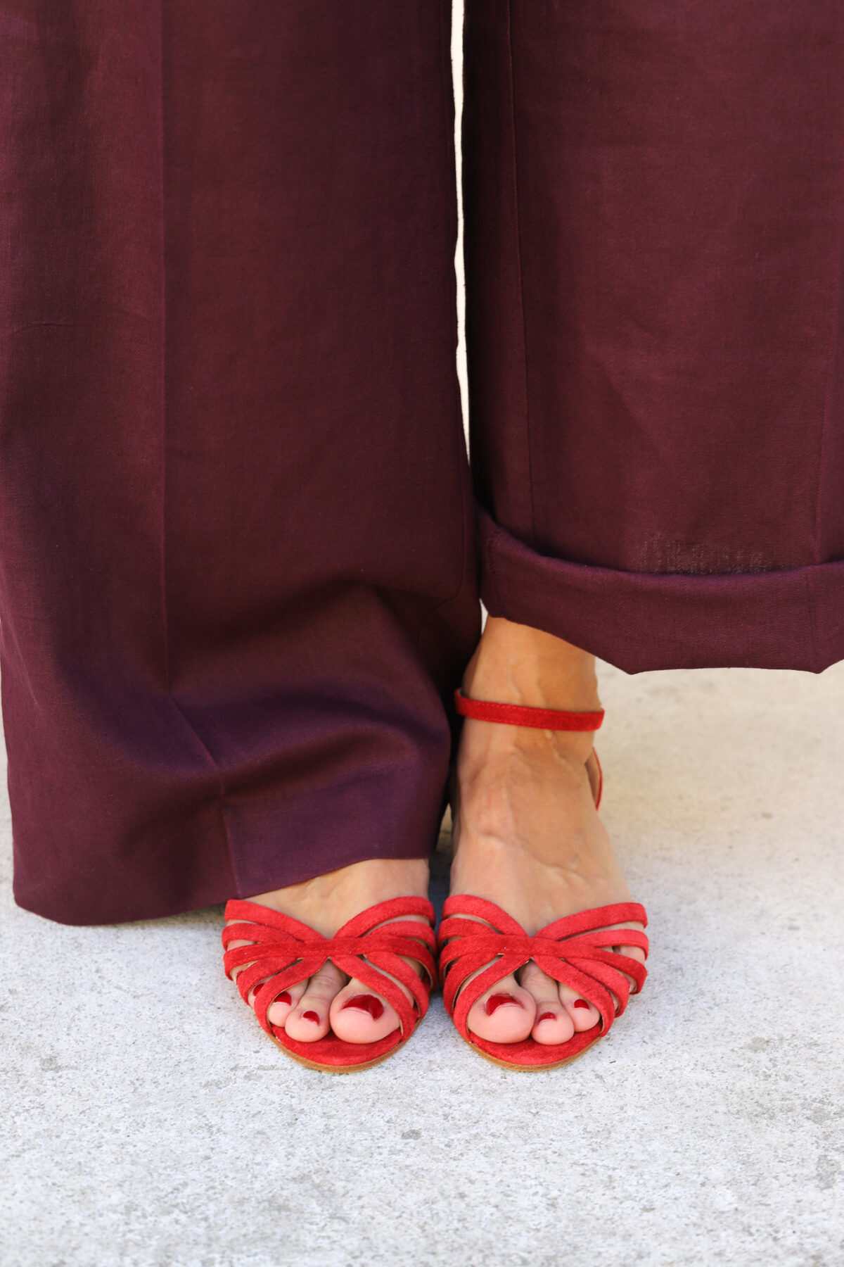 Strappy Peep Toe Ankle Strap Black Flat Sandals [Pre Order]
