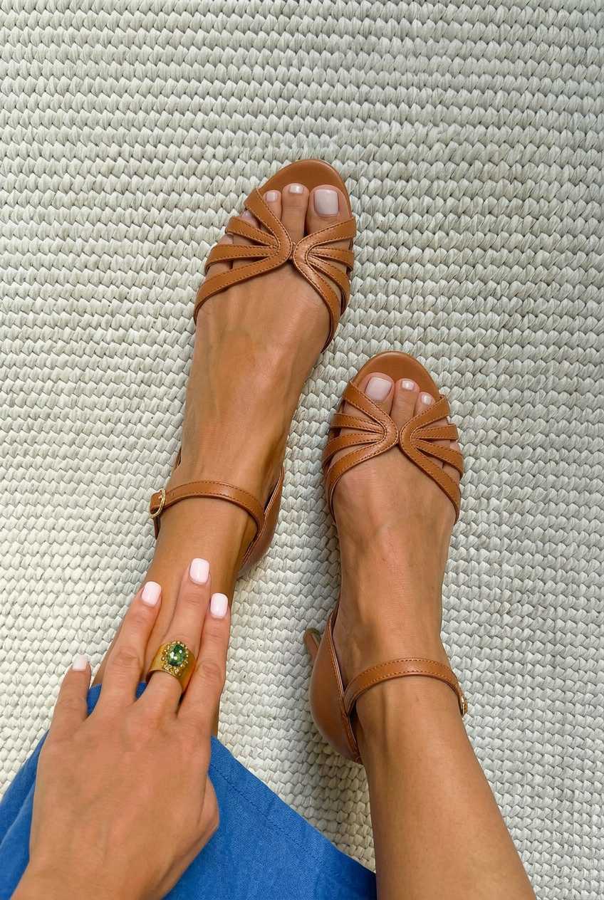 Strappy Cutout Peep Toe Ankle Strap Heels [Pre Order]