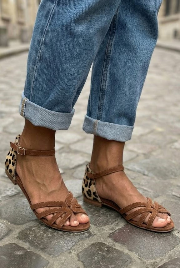 Crisscross Open Toe Ankle Strap Flat Casual Sandals [Pre Order]